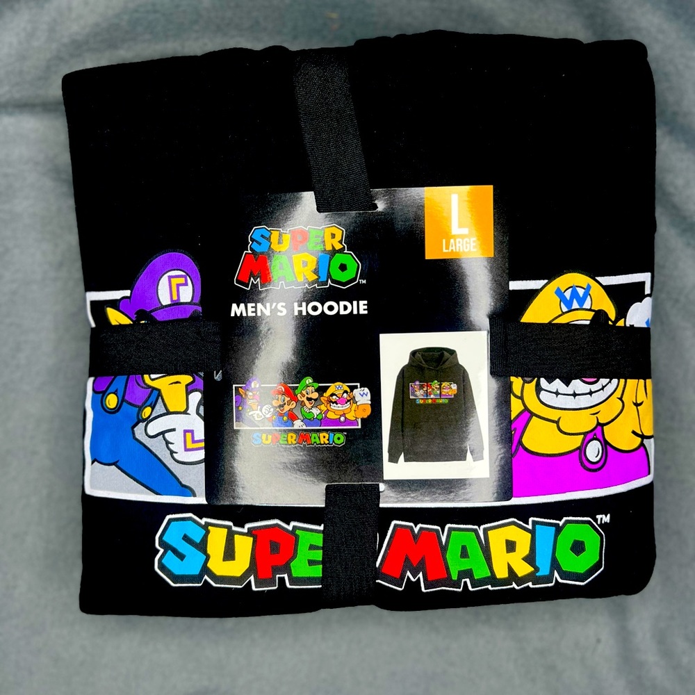 Super Mario Sweatshirt Hoodie (Size L)